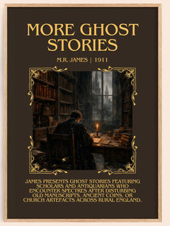 More Ghost Stories Minimalist Book Poster by M.R. James – image 1
