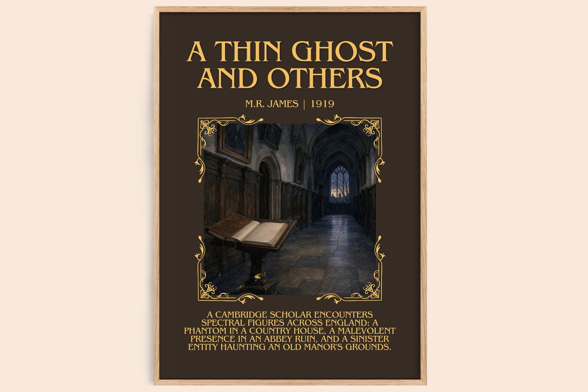 A Thin Ghost and Others Minimalist Book Poster by M.R. James
