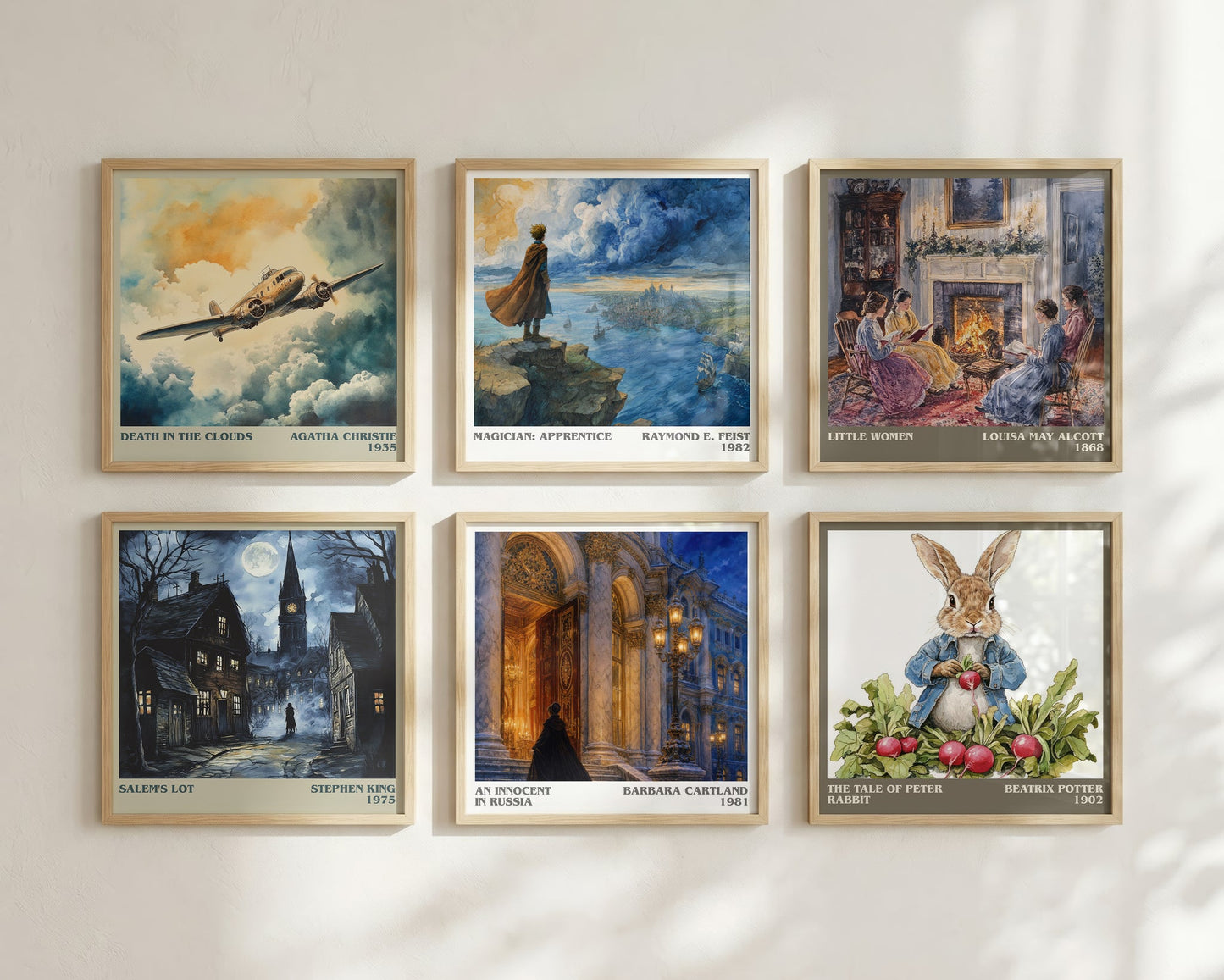 An Innocent In Russia literary print framed by window – literary home decor