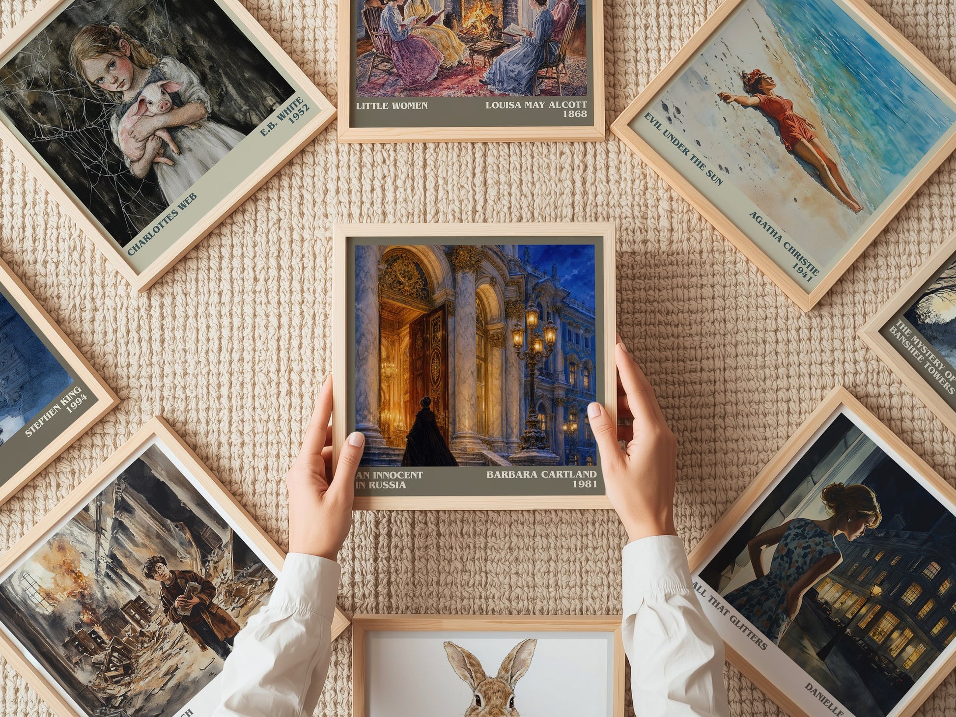An Innocent In Russia literary book poster framed on wall – romance wall art