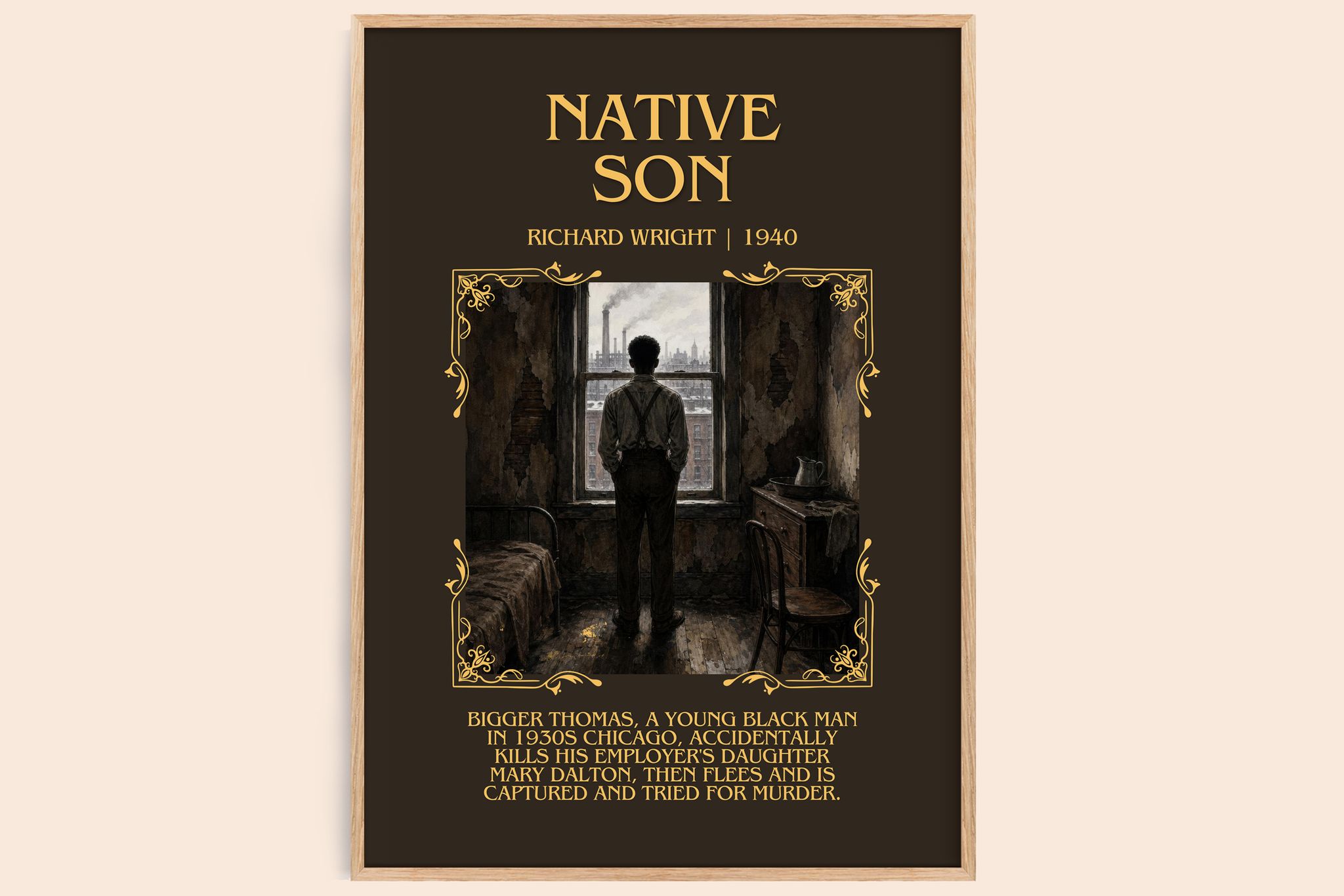 Native Son Minimalist Book Poster by Richard Wright