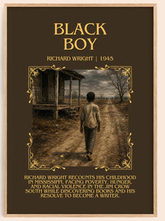 Black Boy Minimalist Book Poster by Richard Wright – image 1