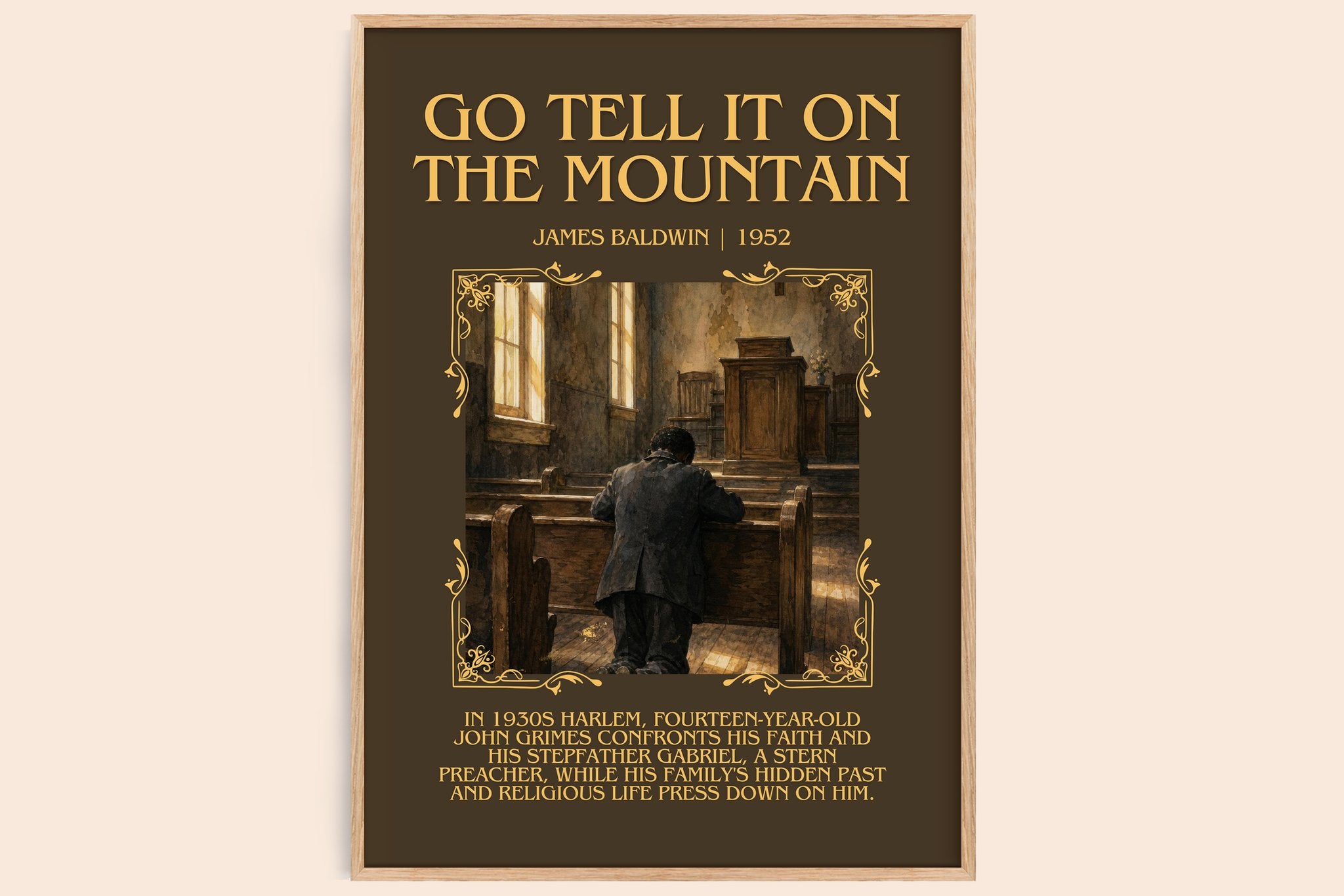 Go Tell It on the Mountain Minimalist Book Poster by James Baldwin
