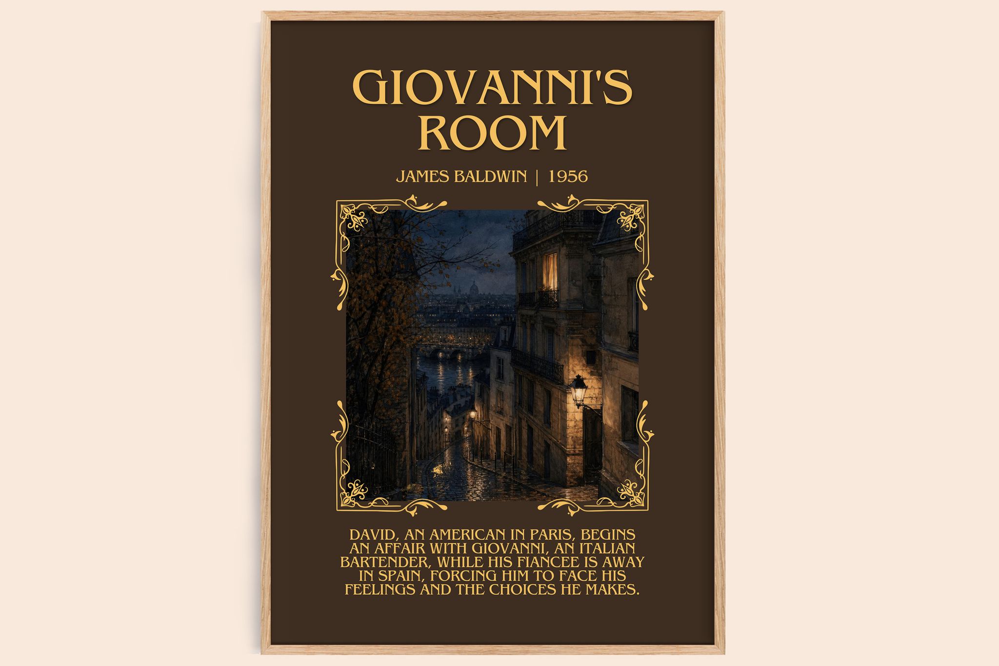Giovanni's Room Minimalist Book Poster by James Baldwin