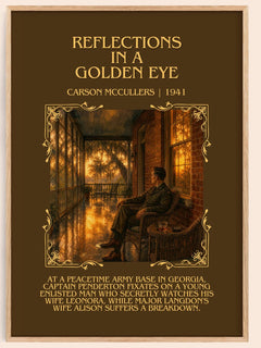 Reflections in a Golden Eye Minimalist Book Poster by Carson McCullers – image 1