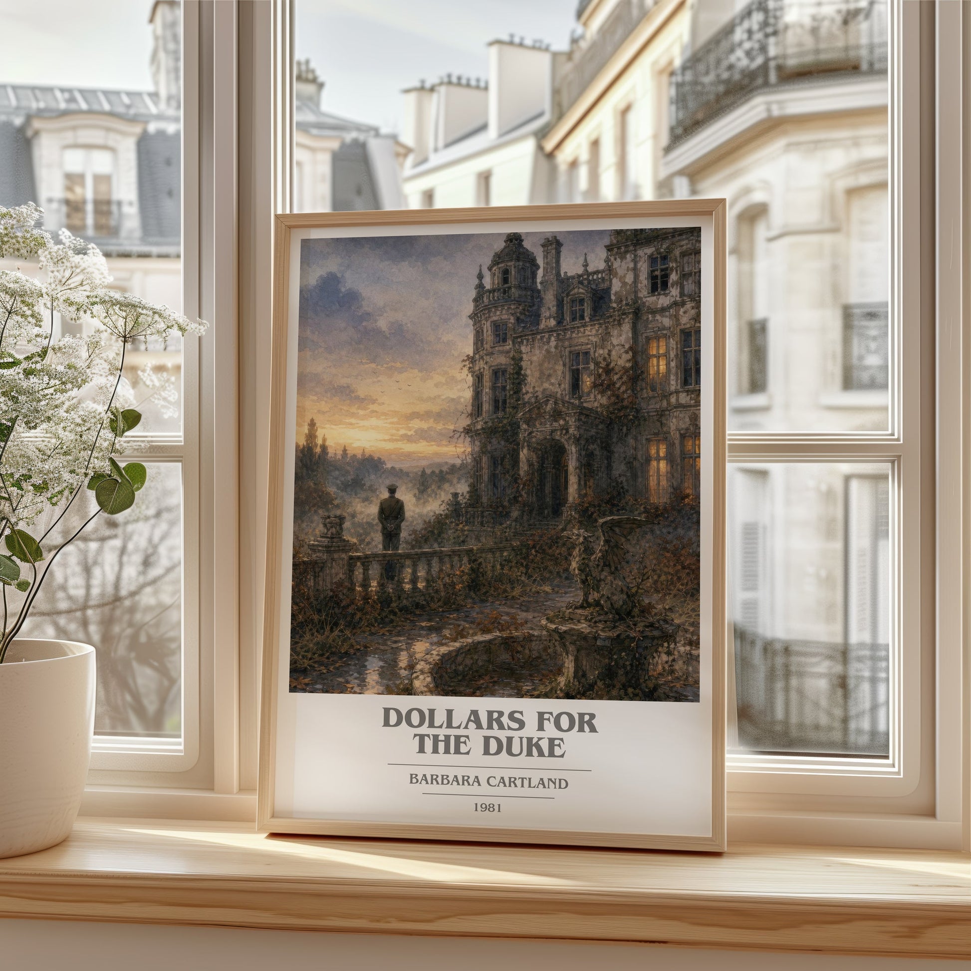 Dollars For The Duke book cover poster colour and style options – Barbara Cartland book art