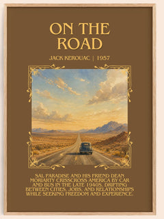 On the Road Minimalist Book Poster by Jack Kerouac – image 1
