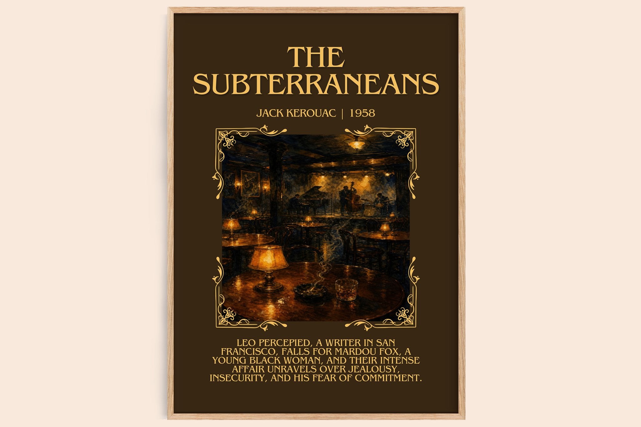 The Subterraneans Minimalist Book Poster by Jack Kerouac