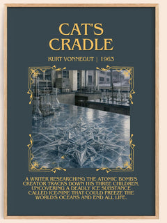 Cat's Cradle Minimalist Book Poster by Kurt Vonnegut – image 1