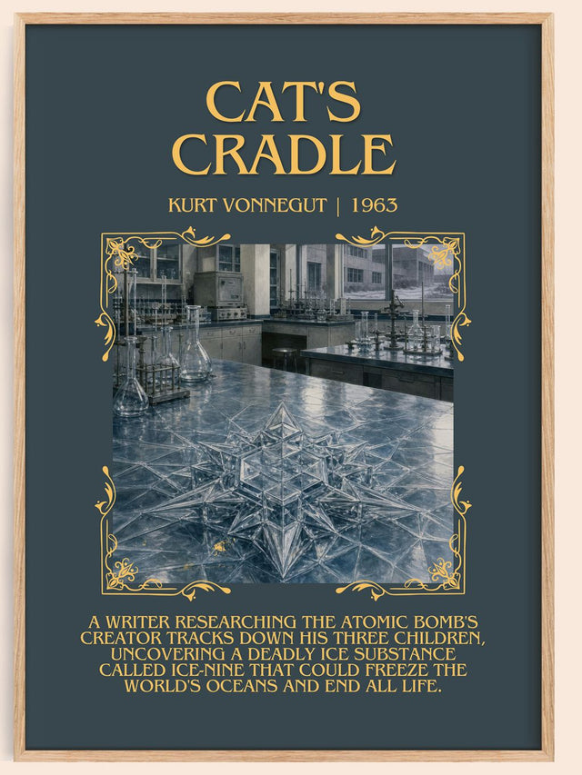 Cat's Cradle Minimalist Book Poster by Kurt Vonnegut