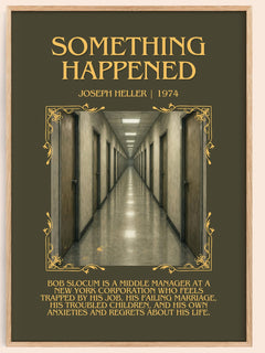 Something Happened Minimalist Book Poster by Joseph Heller – image 1