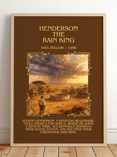 Henderson the Rain King Minimalist Book Poster by Saul Bellow – image 2