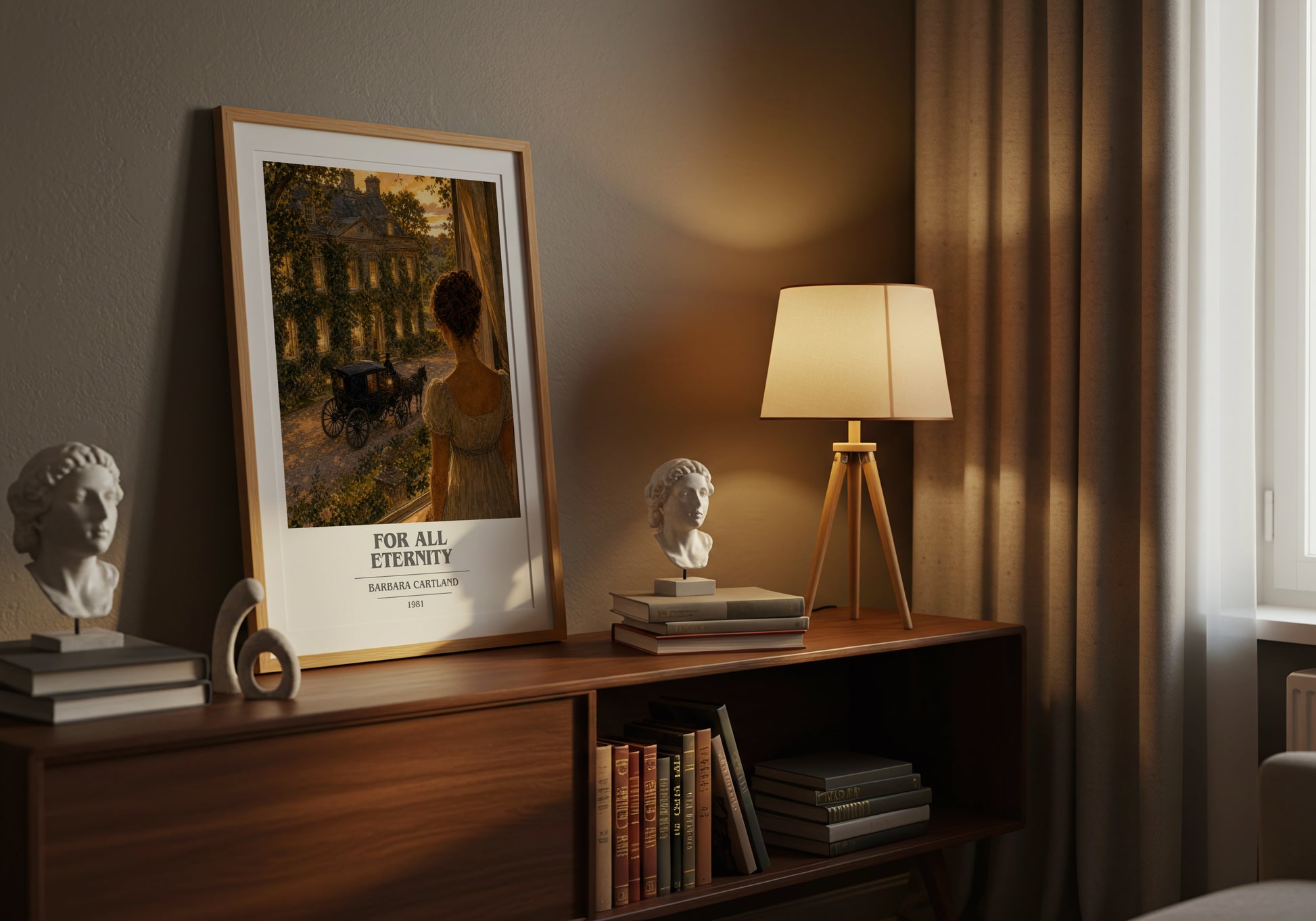 For All Eternity book cover book poster framed on wall – romance wall art