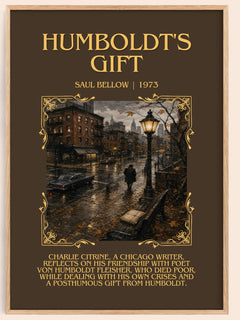 Humboldt's Gift Minimalist Book Poster by Saul Bellow – image 1
