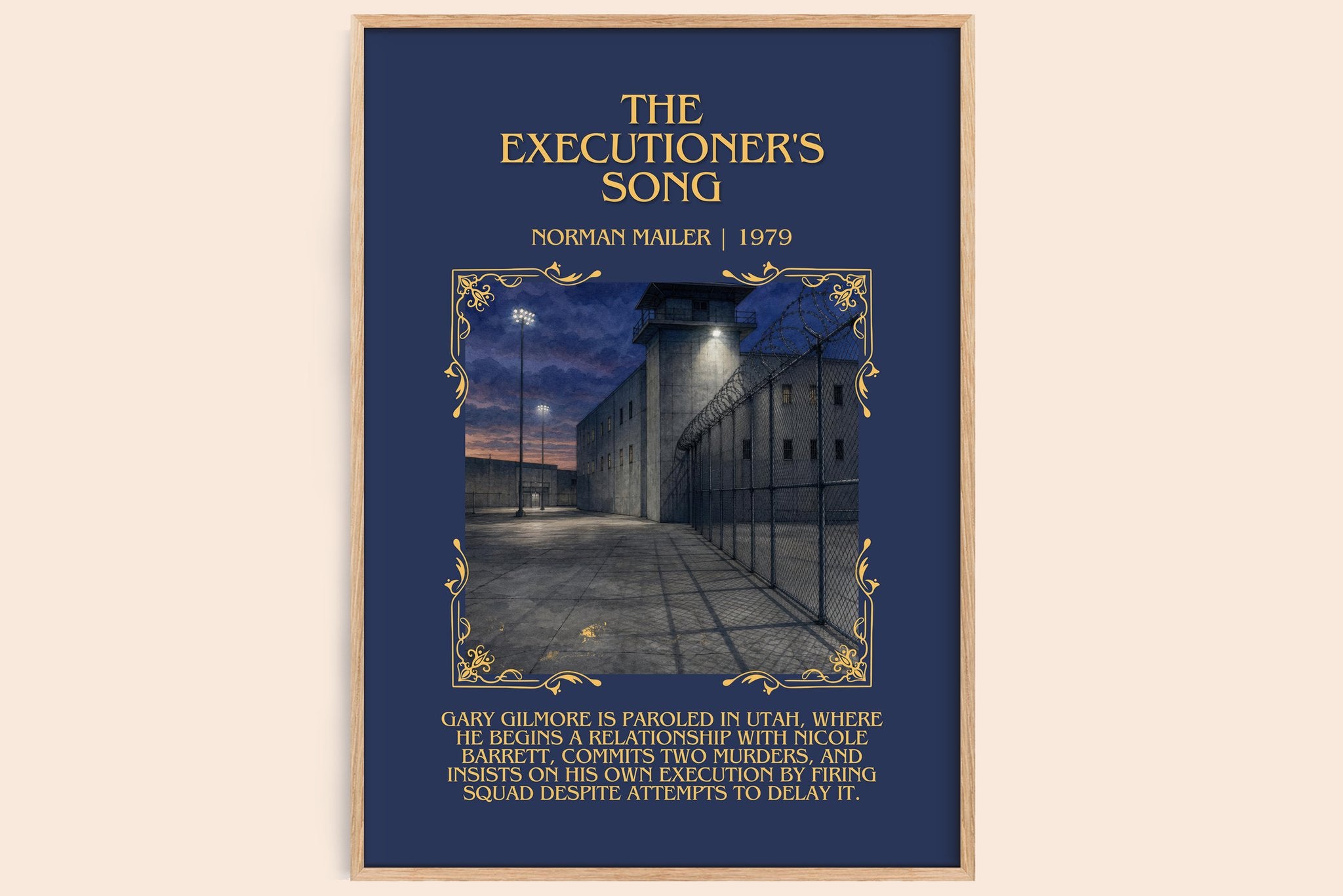 The Executioner's Song Minimalist Book Poster by Norman Mailer