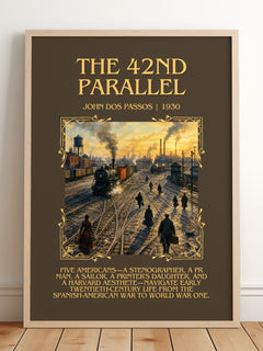 The 42nd Parallel Minimalist Book Poster by John Dos Passos – image 2