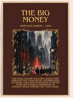 The Big Money Minimalist Book Poster by John Dos Passos – image 1