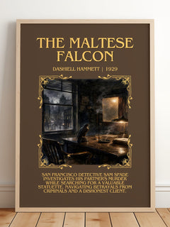The Maltese Falcon Minimalist Book Poster by Dashiell Hammett – image 2