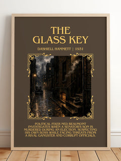 The Glass Key Minimalist Book Poster by Dashiell Hammett – image 2