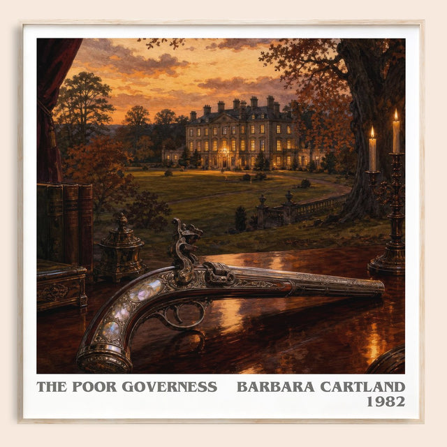 The Poor Governess Literary Art Print by Barbara Cartland