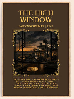 The High Window Minimalist Book Poster by Raymond Chandler – image 1