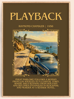 Playback Minimalist Book Poster by Raymond Chandler – image 1