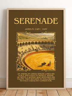 Serenade Minimalist Book Poster by James M. Cain – image 2