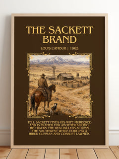 The Sackett Brand Minimalist Book Poster by Louis L'Amour – image 2