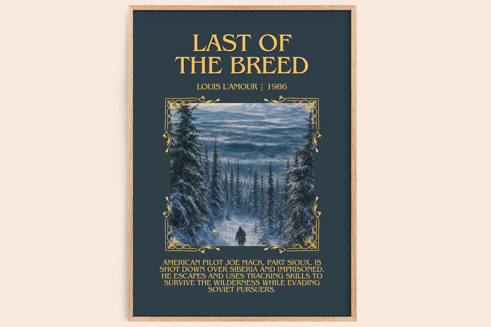 Last of the Breed Minimalist Book Poster by Louis L'Amour