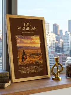 The Virginian Minimalist Book Poster by Owen Wister – image 3