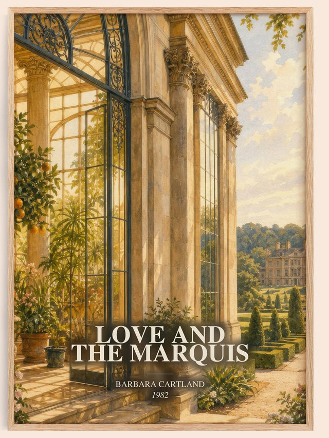 Love And The Marquis Book Watercolour Illustration by Barbara Cartland