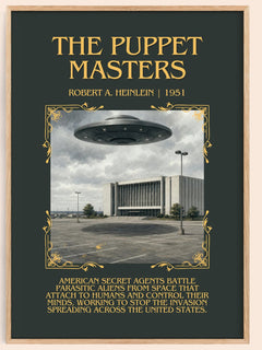 The Puppet Masters Minimalist Book Poster by Robert A. Heinlein – image 1