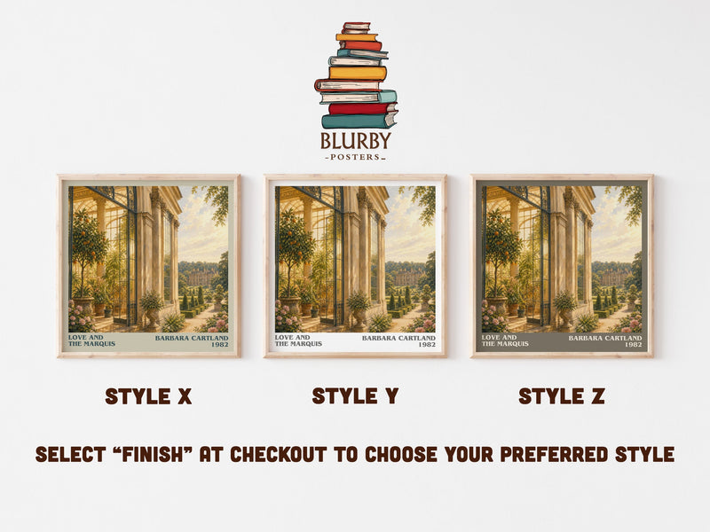Love And The Marquis literary print in frame leaning in hallway – romance wall art
