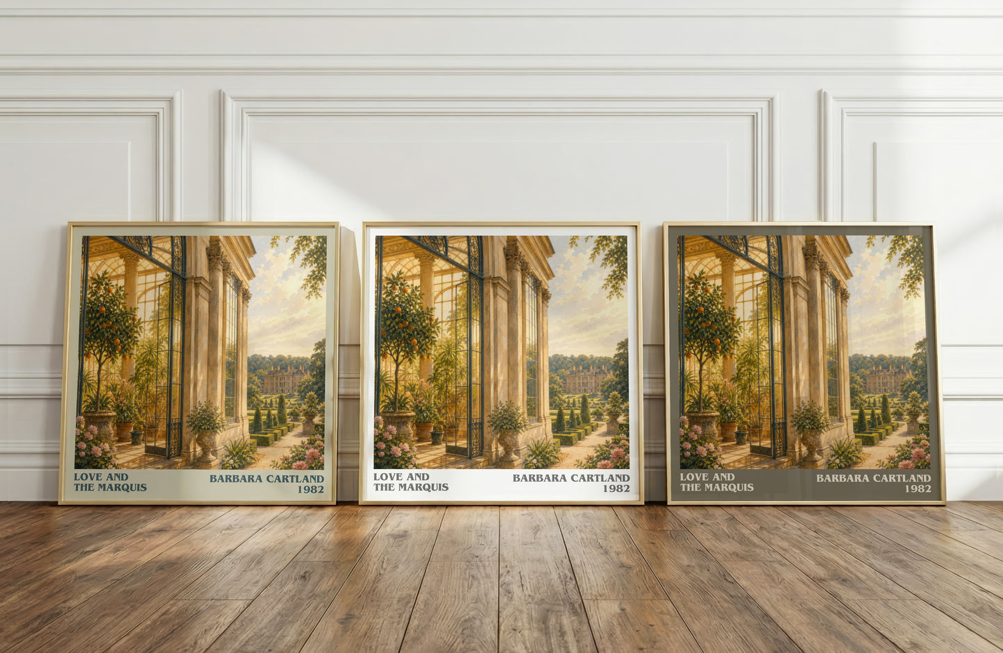 Love And The Marquis literary art print colour and style options – Barbara Cartland book art