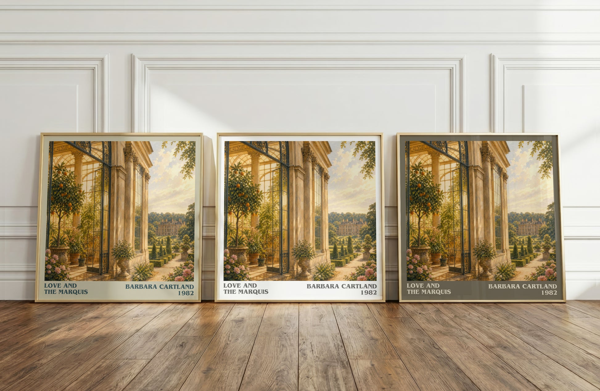 Love And The Marquis literary art print colour and style options – Barbara Cartland book art