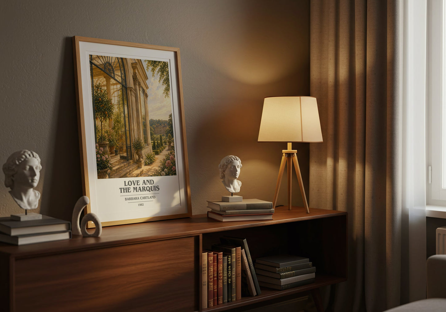 Love And The Marquis book cover book poster framed on wall – romance wall art