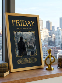 Friday Minimalist Book Poster by Robert A. Heinlein – image 3