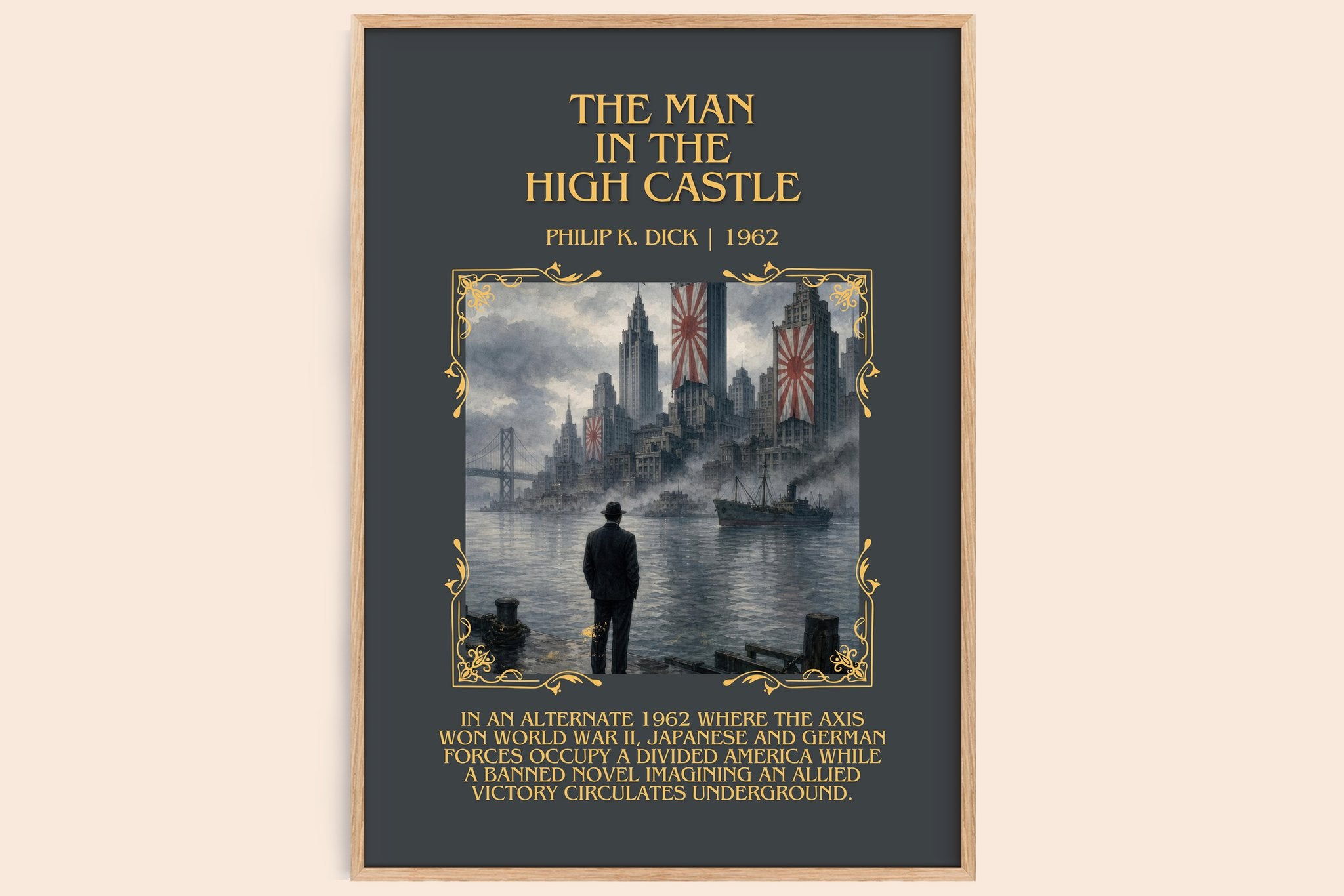 The Man in the High Castle Minimalist Book Poster by Philip K. Dick