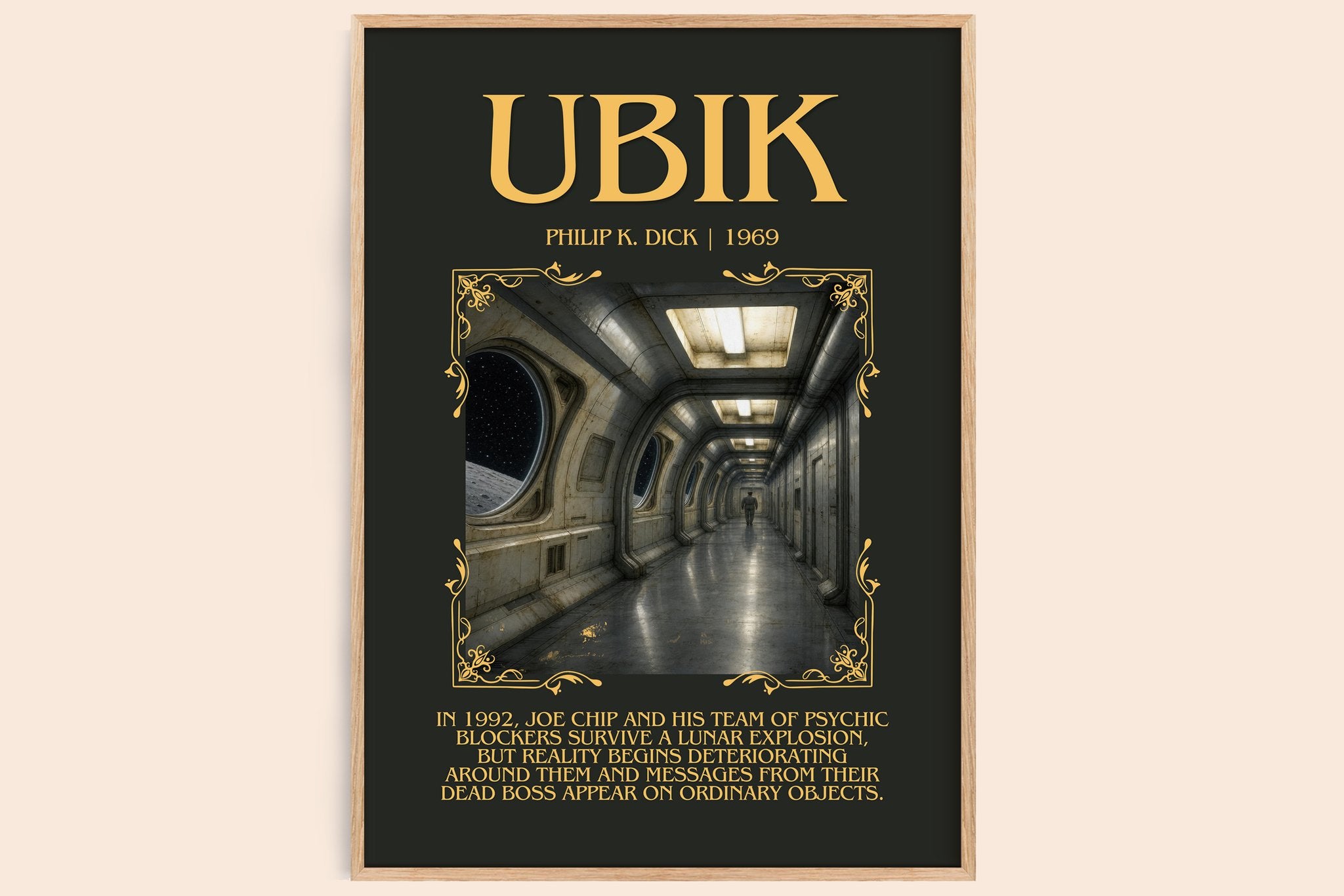 Ubik Minimalist Book Poster by Philip K. Dick