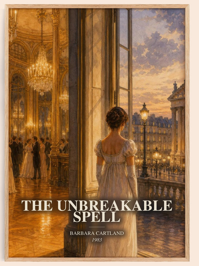 Unbreakable Spell Book Watercolour Illustration by Barbara Cartland