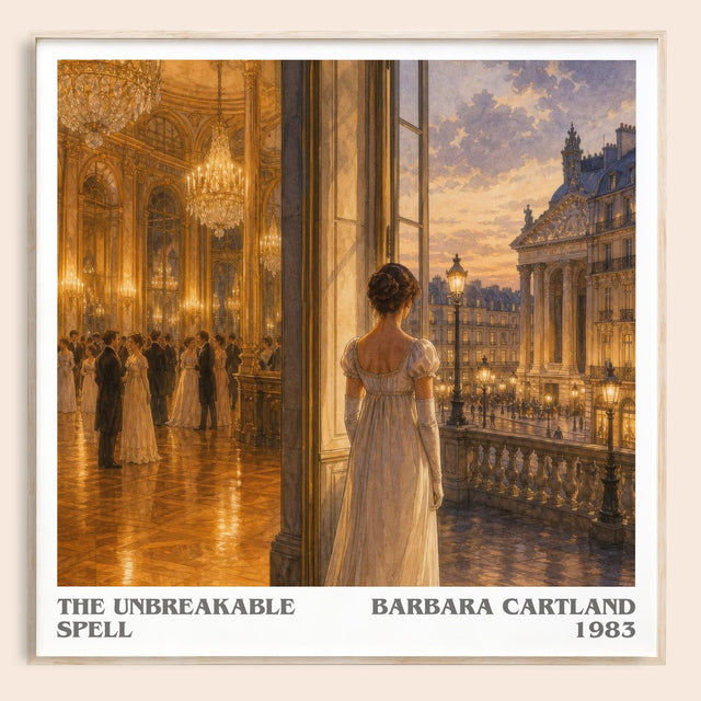 The Unbreakable Spell Literary Art Print by Barbara Cartland