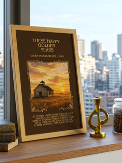 These Happy Golden Years Minimalist Book Poster by L. Wilder – image 3