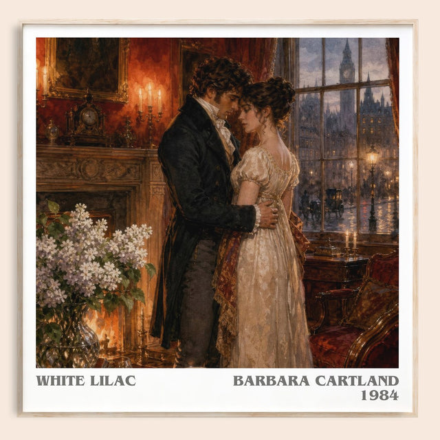 White Lilac Literary Art Print by Barbara Cartland