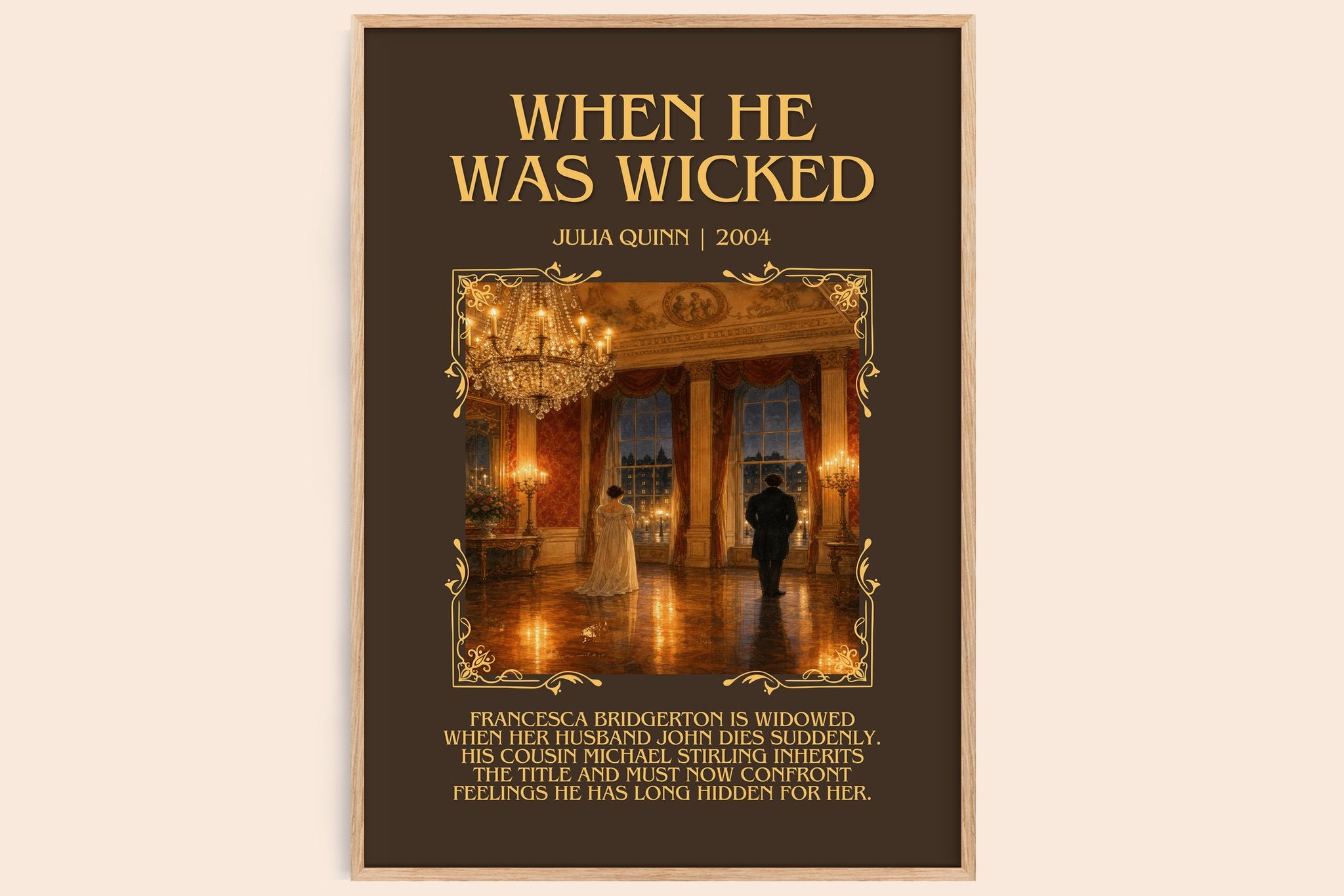 When He Was Wicked Minimalist Book Poster by Julia Quinn