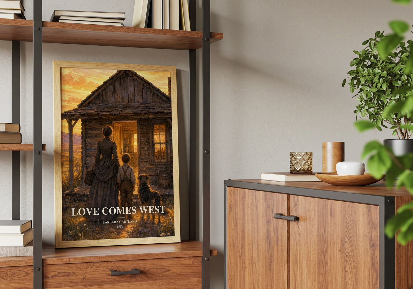 Love Comes West book watercolour illustration paper finish options – matte satin gloss