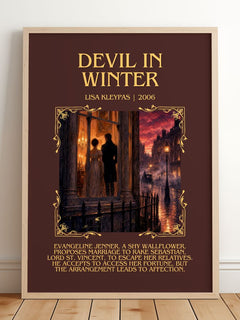 Devil in Winter Minimalist Book Poster by Lisa Kleypas – image 2