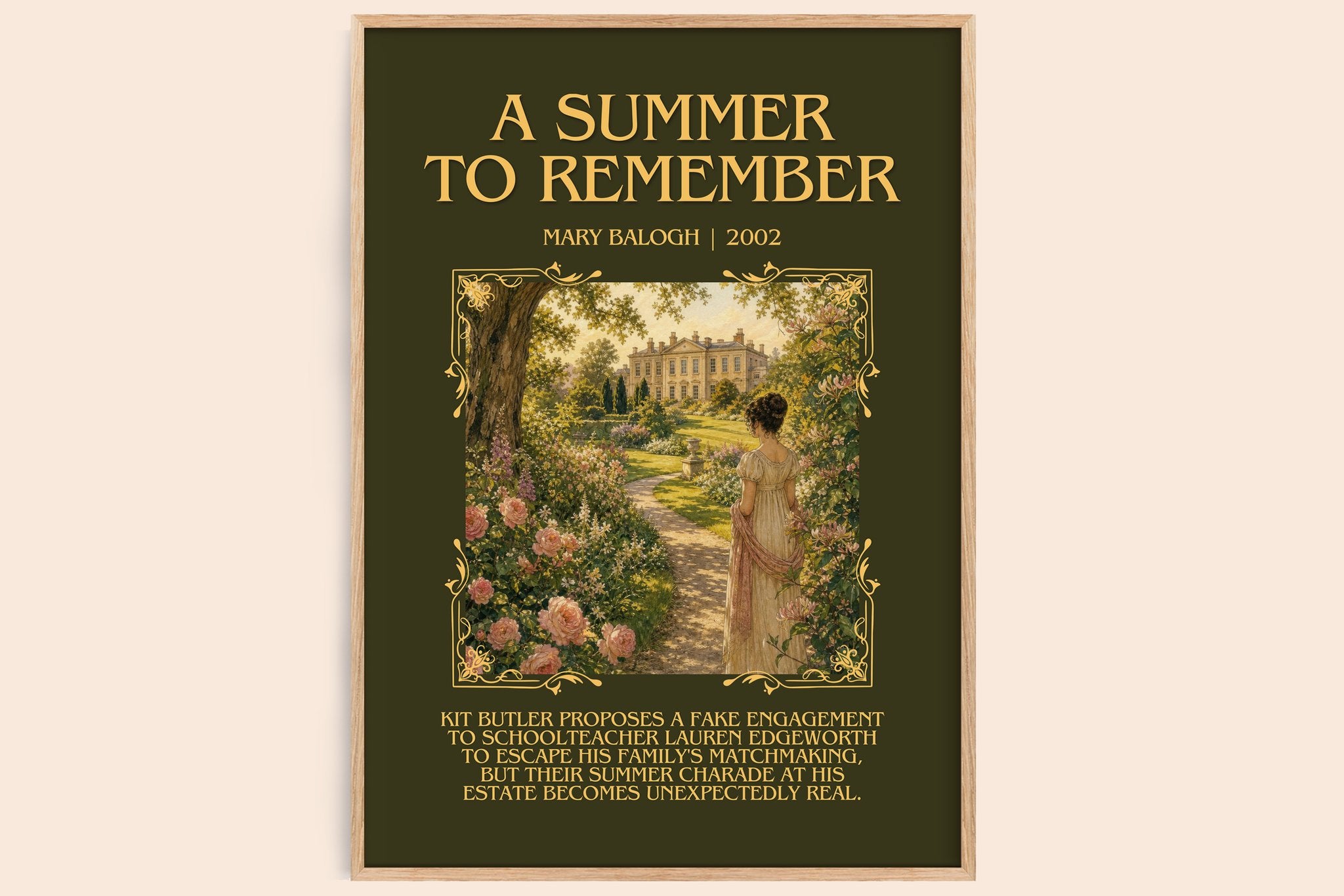 A Summer to Remember Minimalist Book Poster by Mary Balogh