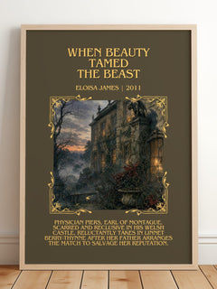 When Beauty Tamed the Beast Minimalist Book Poster by Eloisa James – image 2