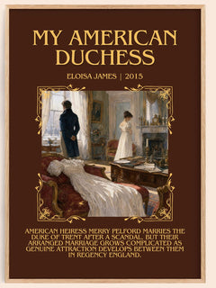 My American Duchess Minimalist Book Poster by Eloisa James – image 1