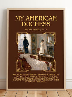 My American Duchess Minimalist Book Poster by Eloisa James – image 2